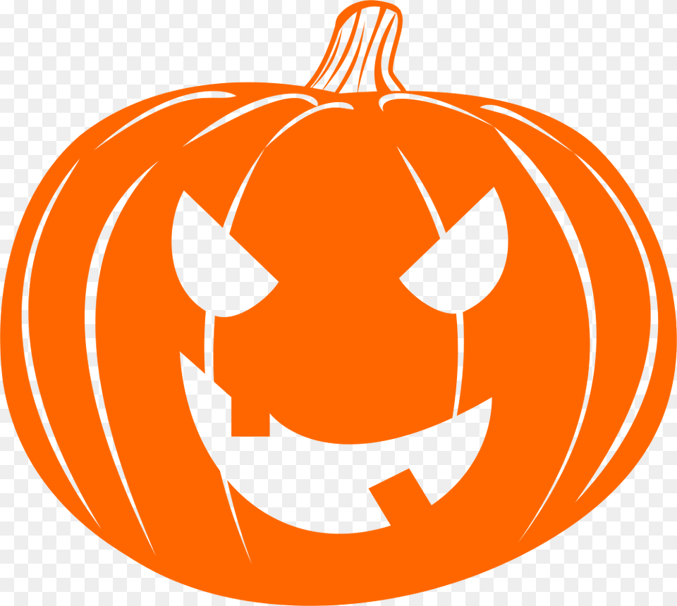 Scary Jack O Lantern Clipart, Food, Plant, Produce, Pumpkin Free Transparent Png