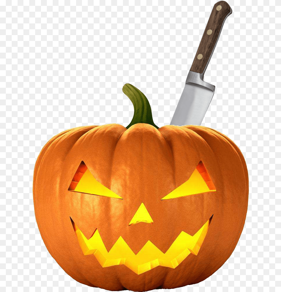 Scary Jack O Lantern Halloween Halloween Pumpkin Transparent, Festival, Jack-o-lantern, Blade, Dagger Free Png