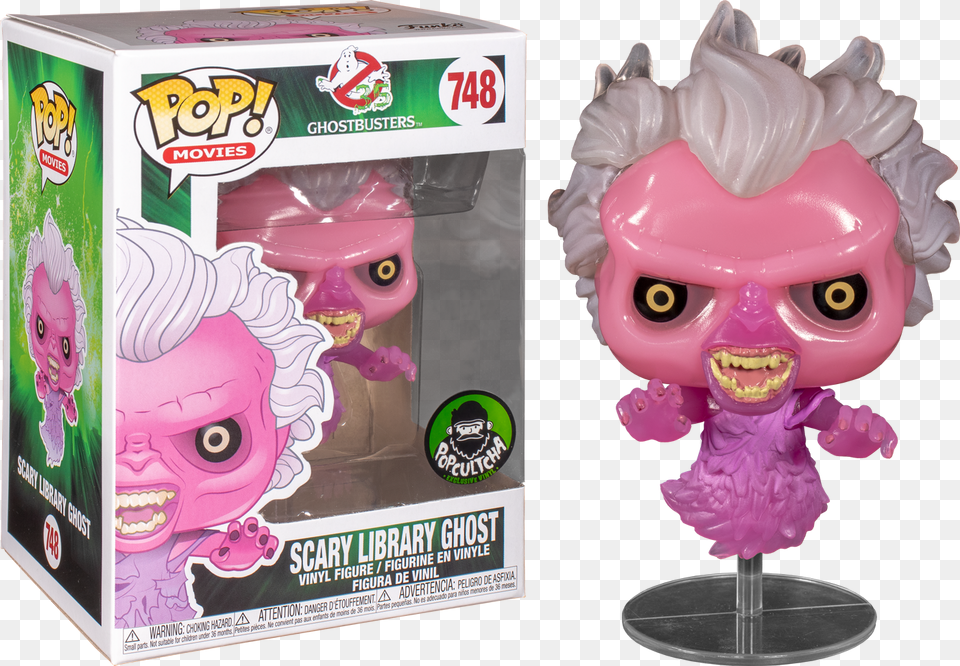 Scary Library Ghost Translucent Funko Pop Vinyl Figure Funko Pop Ghostbusters Library Ghost, Figurine, Food, Sweets, Baby Free Png Download