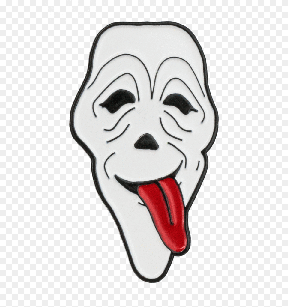 Scary Mask Enamel Pin Cartoon Scary Mask, Body Part, Mouth, Person, Face Free Transparent Png
