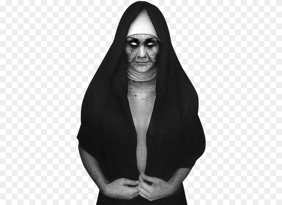 Scary Nun, Head, Portrait, Photography, Face Png Image