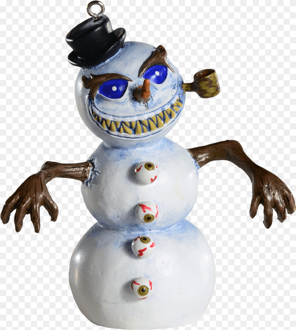 Scary Ornament Christmas Snowman, Nature, Outdoors, Winter, Snow Png