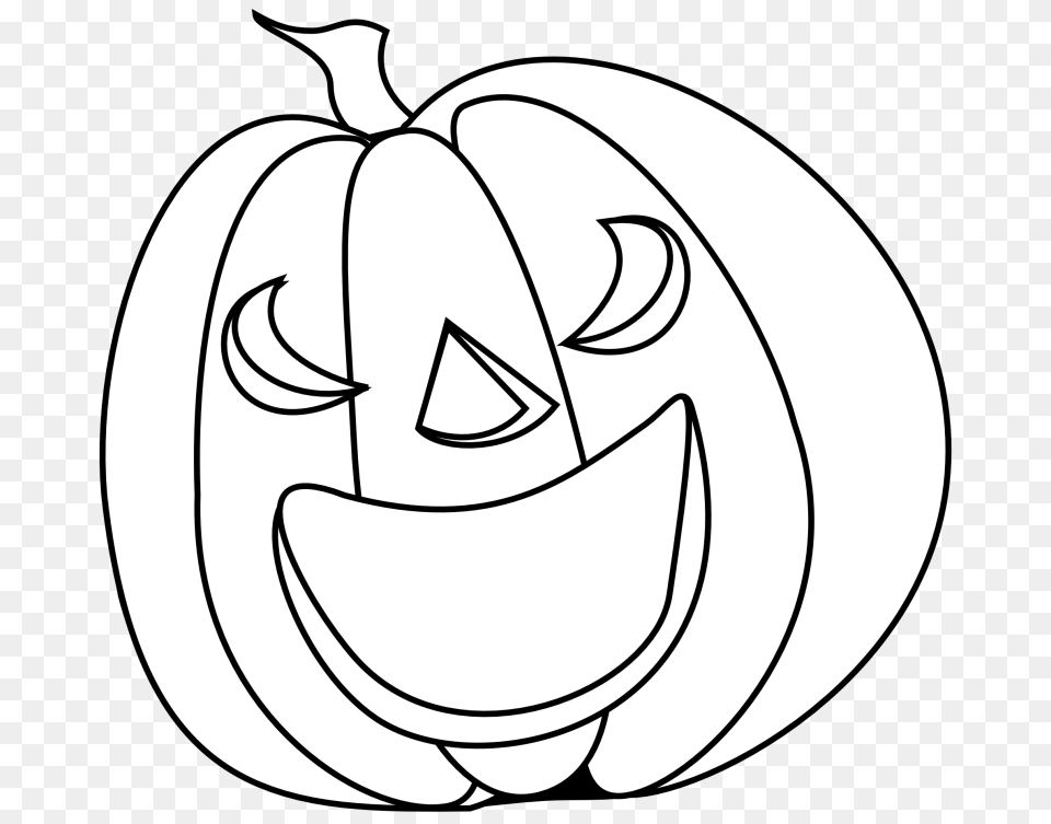 Scary Pumpkin Clipart Black And White Clip Art Images, Festival Free Png