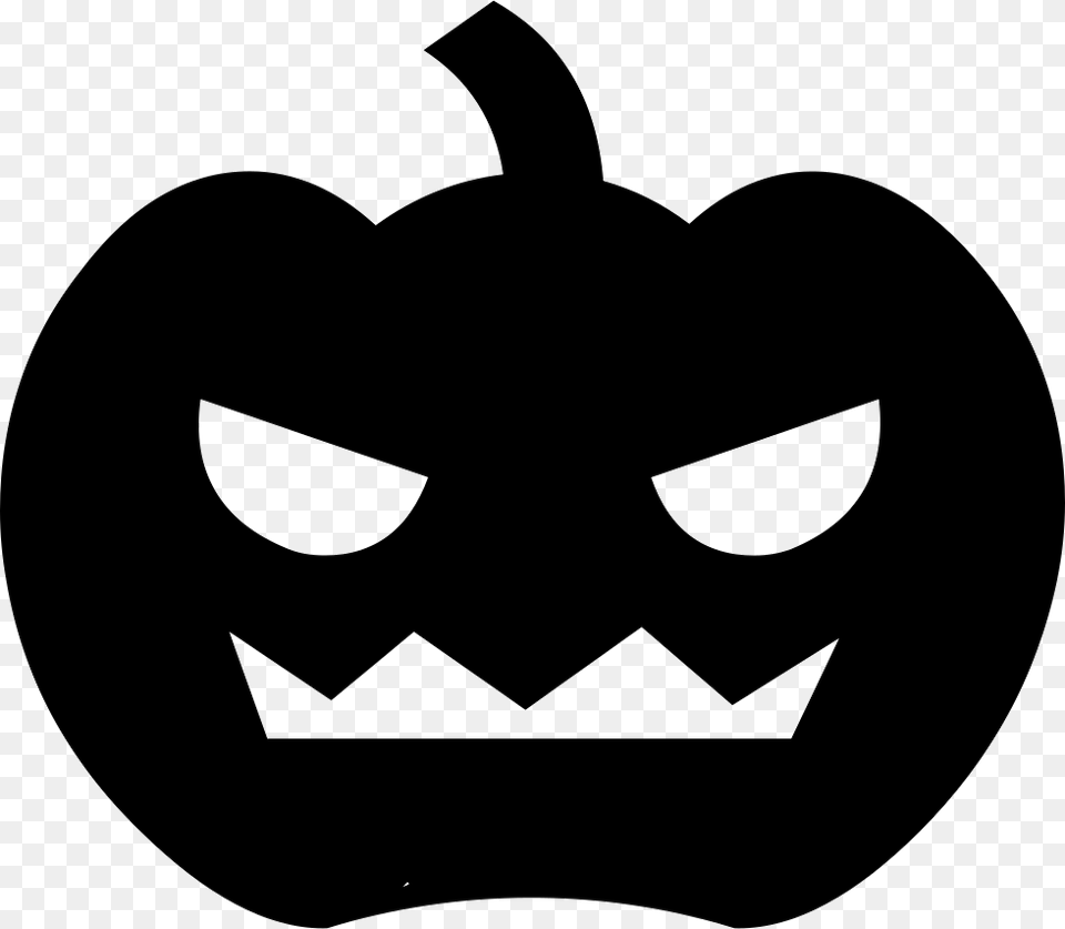 Scary Pumpkin Svg Icon Download Halloween Pumpkin Graphic Black And White, Logo, Symbol, Astronomy, Moon Png