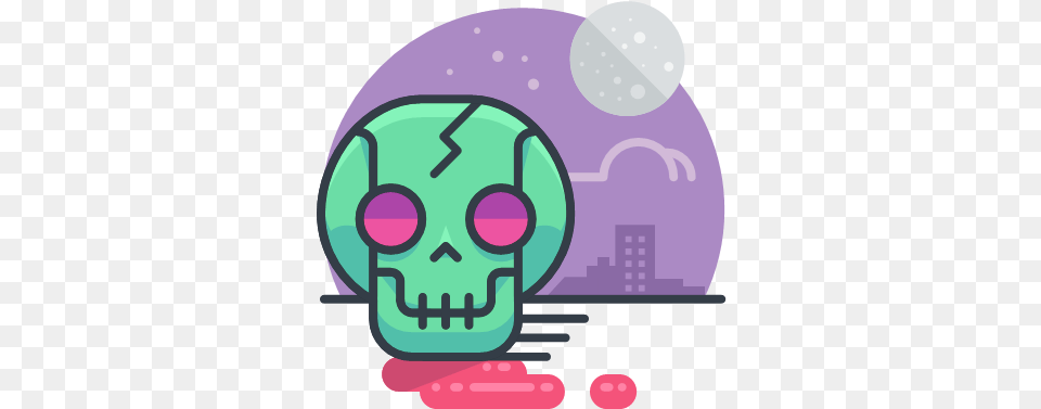Scary Skeleton Skull Spooky Zombie Icon Halloween Freebie Png