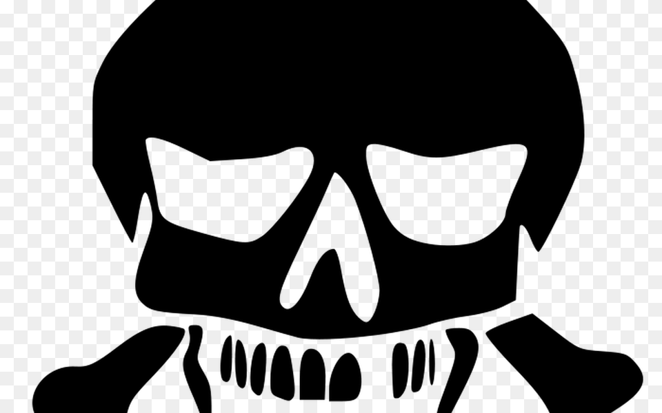 Scary Skull Symbol Hot Trending Now, Stencil, Person Free Png Download
