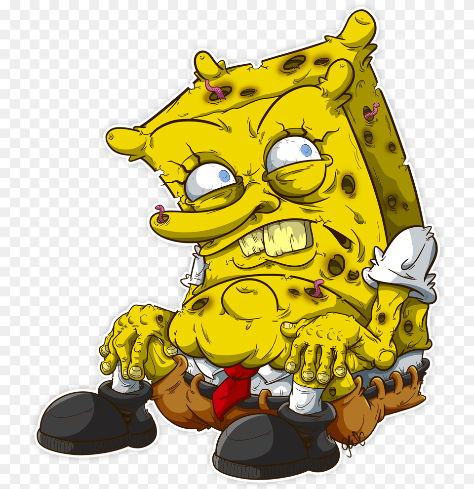 Scary Spongebob Bad Pictures Of Spongebob, Book, Comics, Publication, Art Png