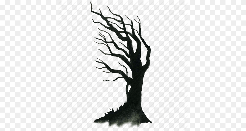 Scary Tree, Plant, Silhouette, Potted Plant, Animal Png
