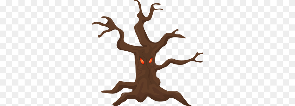 Scary Tree With Baleful Eyes Illustration, Cross, Symbol Png