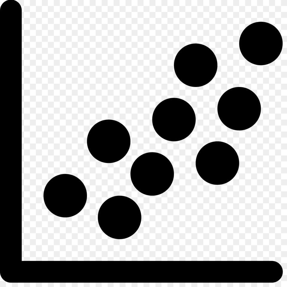 Scatter Plot Icon, Gray Free Png