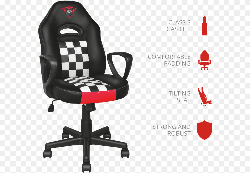 Scaun De Gaming Pentru Copii, Chair, Furniture, Cushion, Home Decor Free Png Download