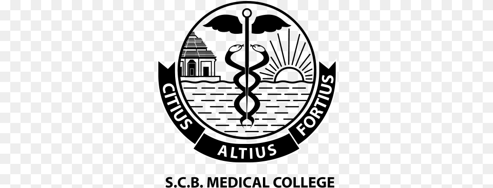 Scb Medical College Logo Shri Ramachandra Bhanj Medical College, Emblem, Symbol, Smoke Pipe Png Image