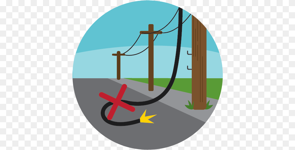 Scemd Stay Away From Broken Power Lines, Utility Pole Png