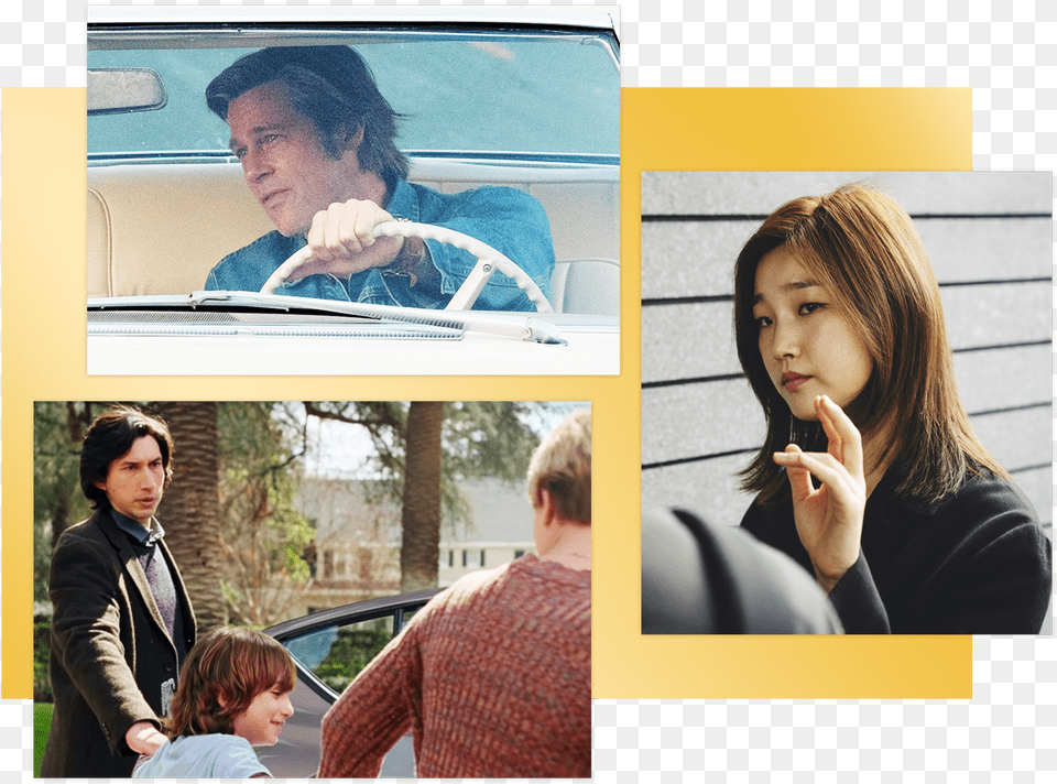 Scenes From Marriage Story Once Upon A Time In Hollywood Collage, Art, Adult, Jacket, Male Png Image