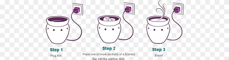 Scentsy Svg Outline Scentsy Warmer How Does It Work, Purple, Cup, Beverage Png Image