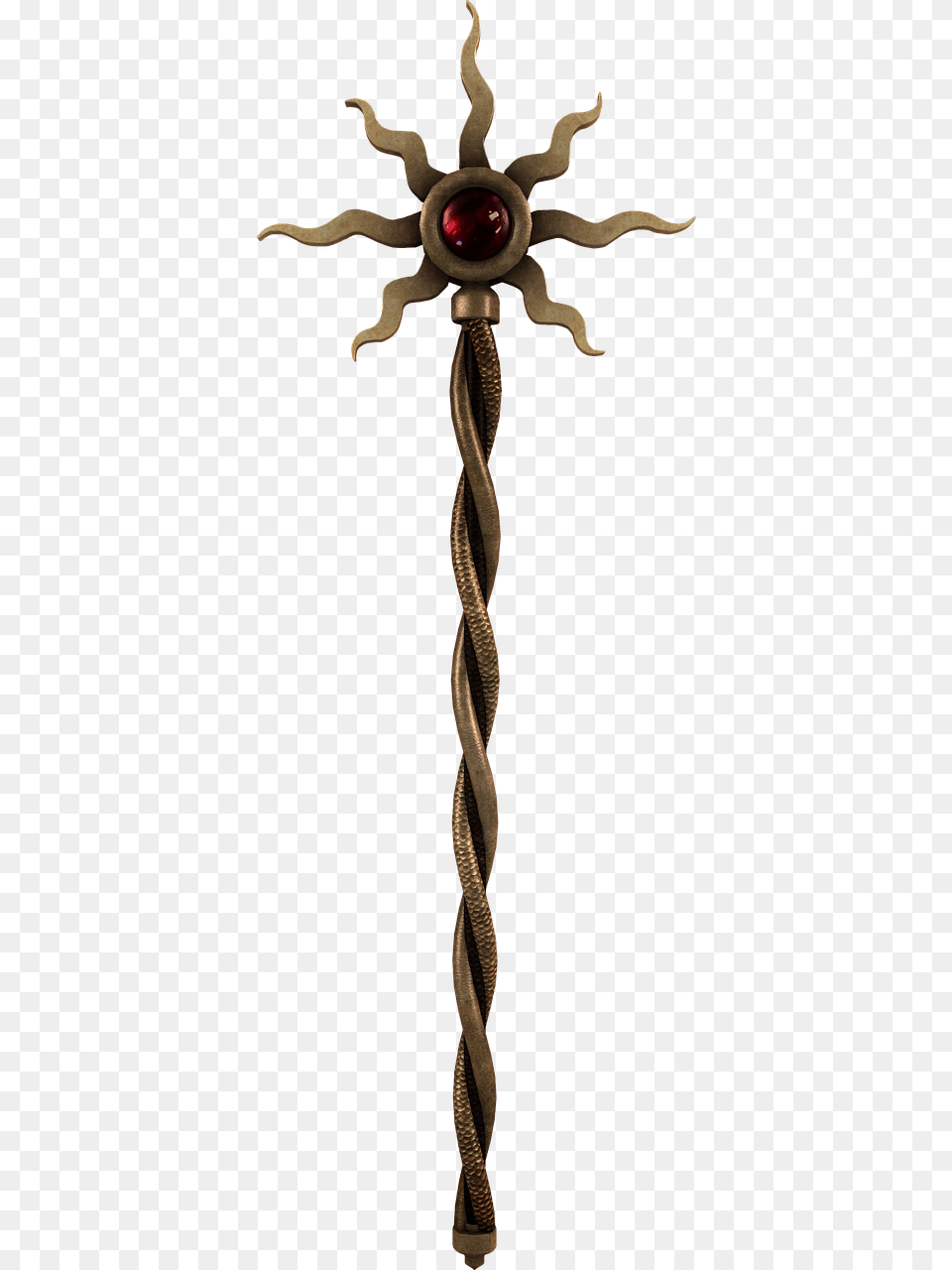 Scepter Transparent, Accessories, Bronze, Cross, Symbol Png