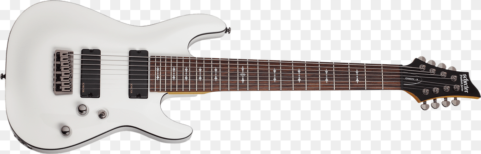 Schecter 8 String Guitar, Bass Guitar, Musical Instrument, Electric Guitar Free Png