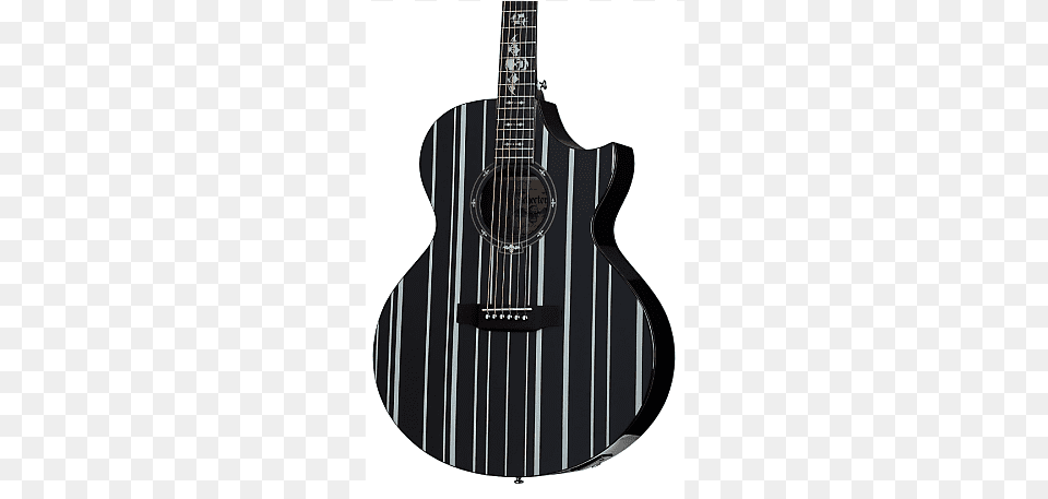 Schecter Ac Ga Sc Acoustic Guitar Black Synyster Gates Acoustic Guitar, Musical Instrument, Bass Guitar, Bow, Weapon Free Png