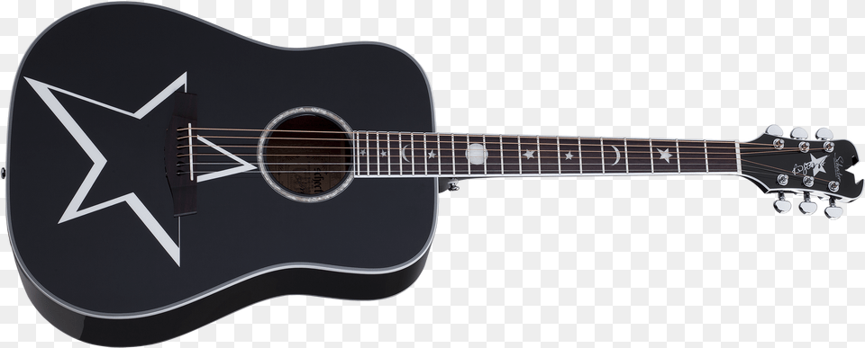 Schecter Robert Smith Acoustic, Guitar, Musical Instrument, Bass Guitar Png Image