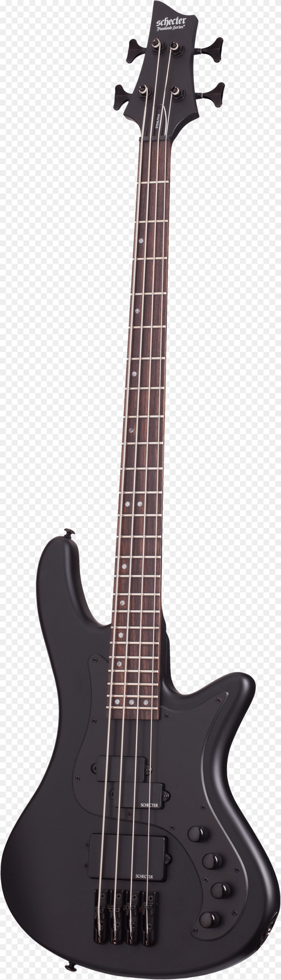 Schecter Stiletto Stealth 5 String Bass, Bass Guitar, Guitar, Musical Instrument Png Image