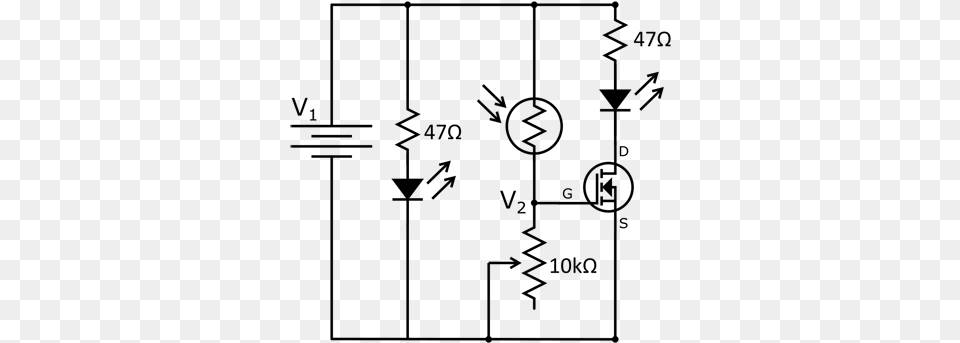 Schematic For Color Detection Circuit Light Follower Robot Circuit Diagram, Gray Png
