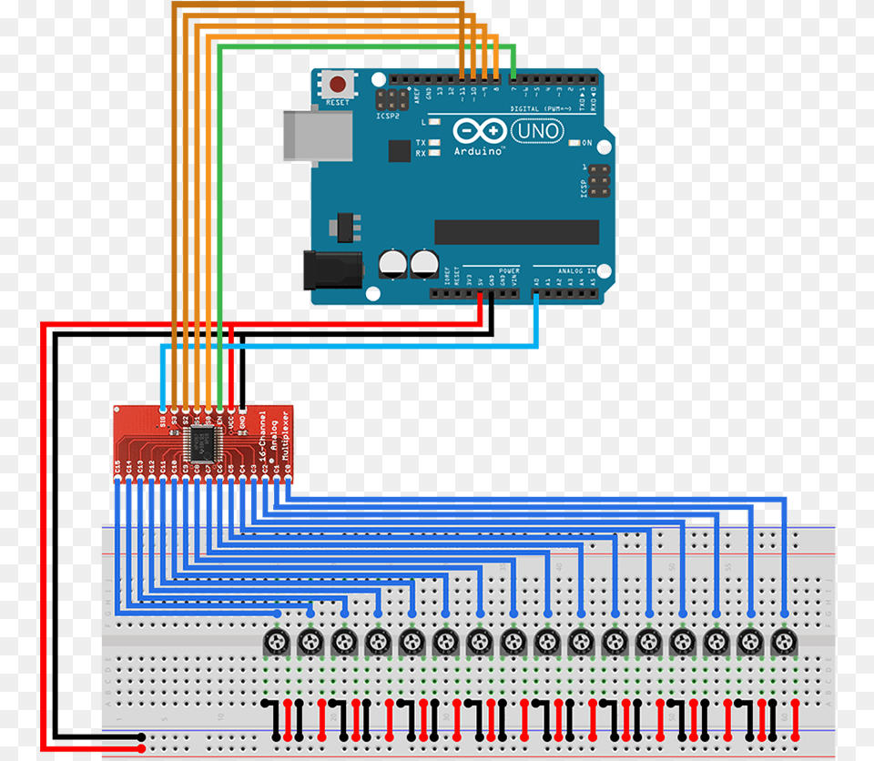 Schematic Pots Pixels Circuit Diagram Of Line Follower Using Arduino, Computer Hardware, Electronics, Hardware, Scoreboard Free Png Download