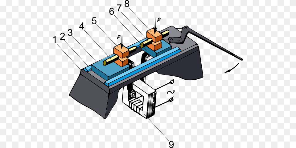 Scheme Of The Machine For Butt Resistance Welding, Bulldozer, Cad Diagram, Diagram Free Png