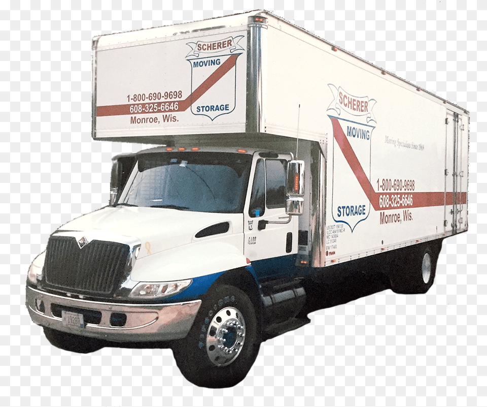 Scherer Moving Truck Trailer Truck, Moving Van, Transportation, Van, Vehicle Free Png