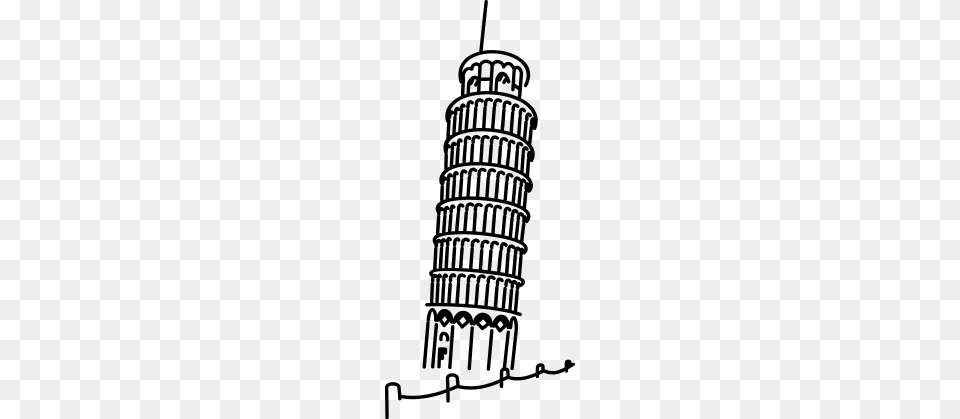 Schiefe Turm Von Pisa Leaning Tower Of Pisa, Gray Png Image