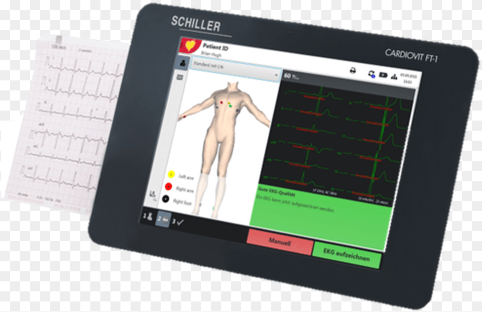 Schiller Cardiovit Ft 1 Ecgekg Ft1 Schiller, Computer, Electronics, Tablet Computer, Adult Free Png Download