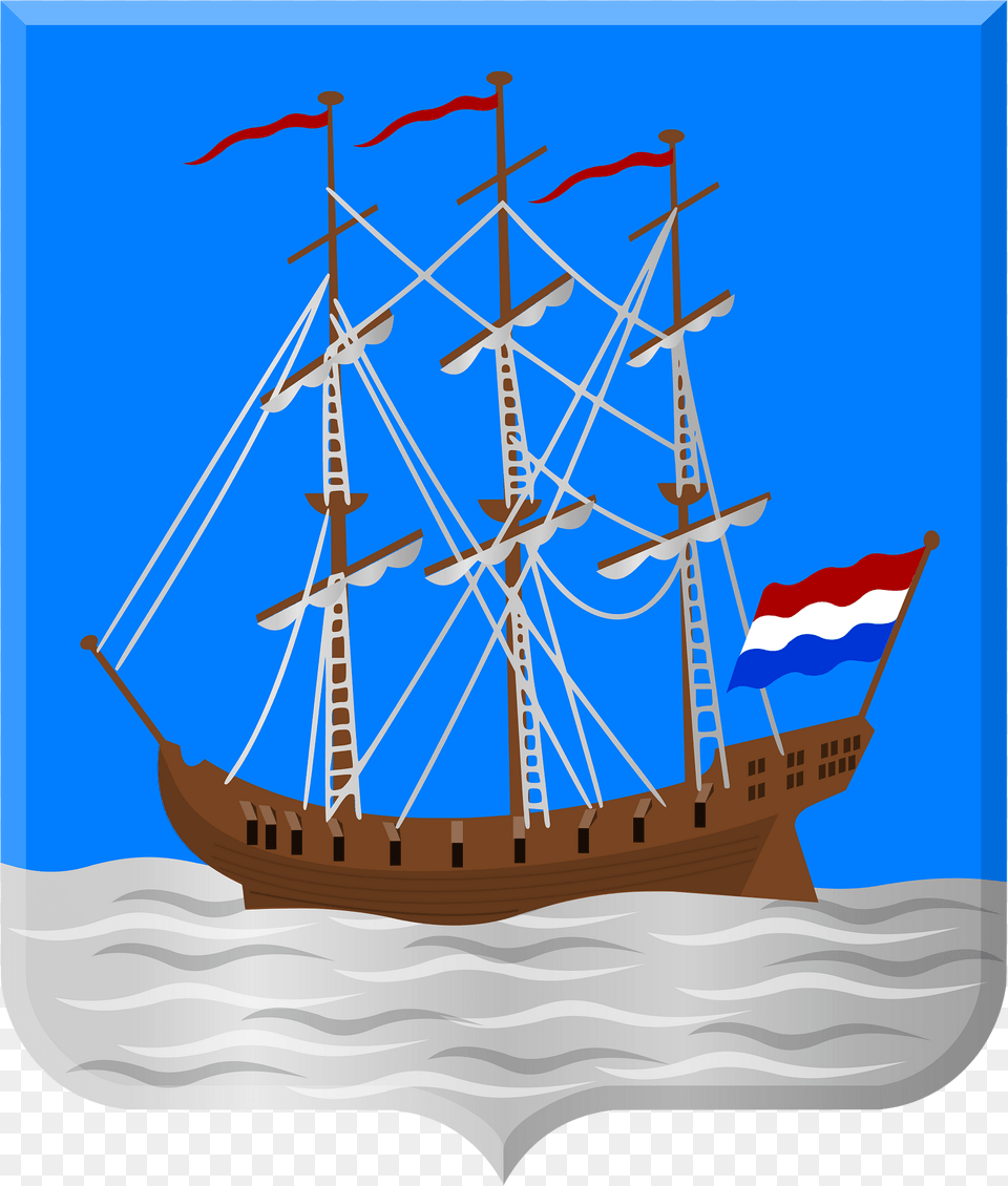 Schipluiden Wapen Clipart, Boat, Sailboat, Transportation, Vehicle Free Transparent Png