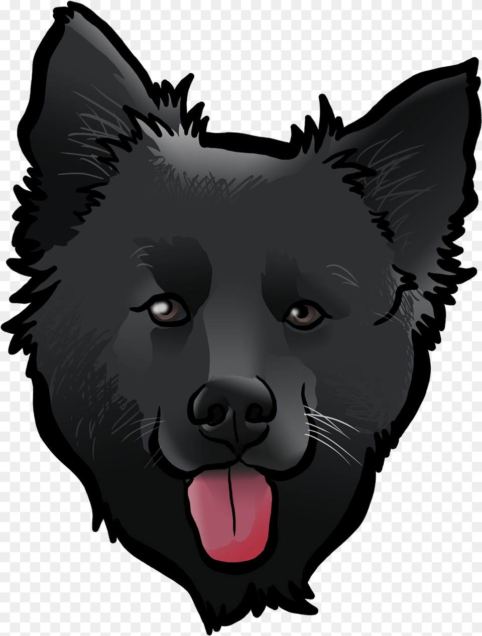 Schipperke Dog Breed Pug Chihuahua Art Schipperke Dog Cartoon, Animal, Mammal, Wolf, Person Free Transparent Png
