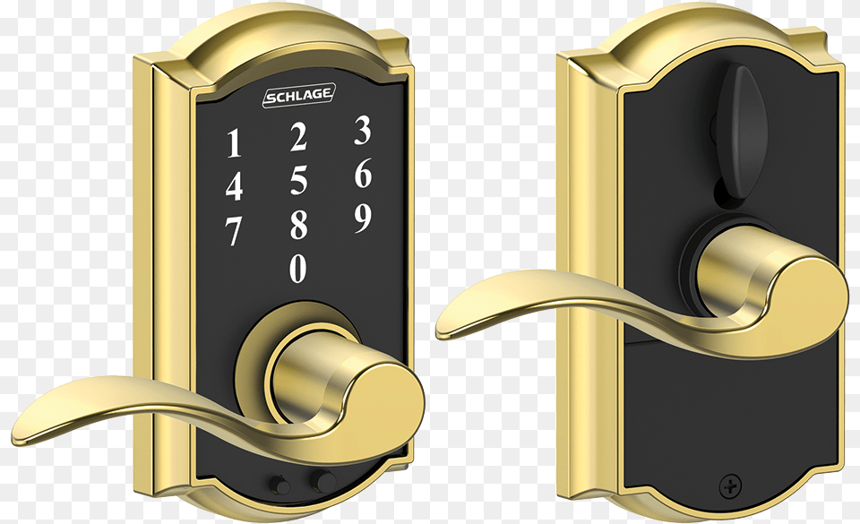 Schlage Touch Keyless Touchscreen Lever With Camelot, Lock Free Png Download