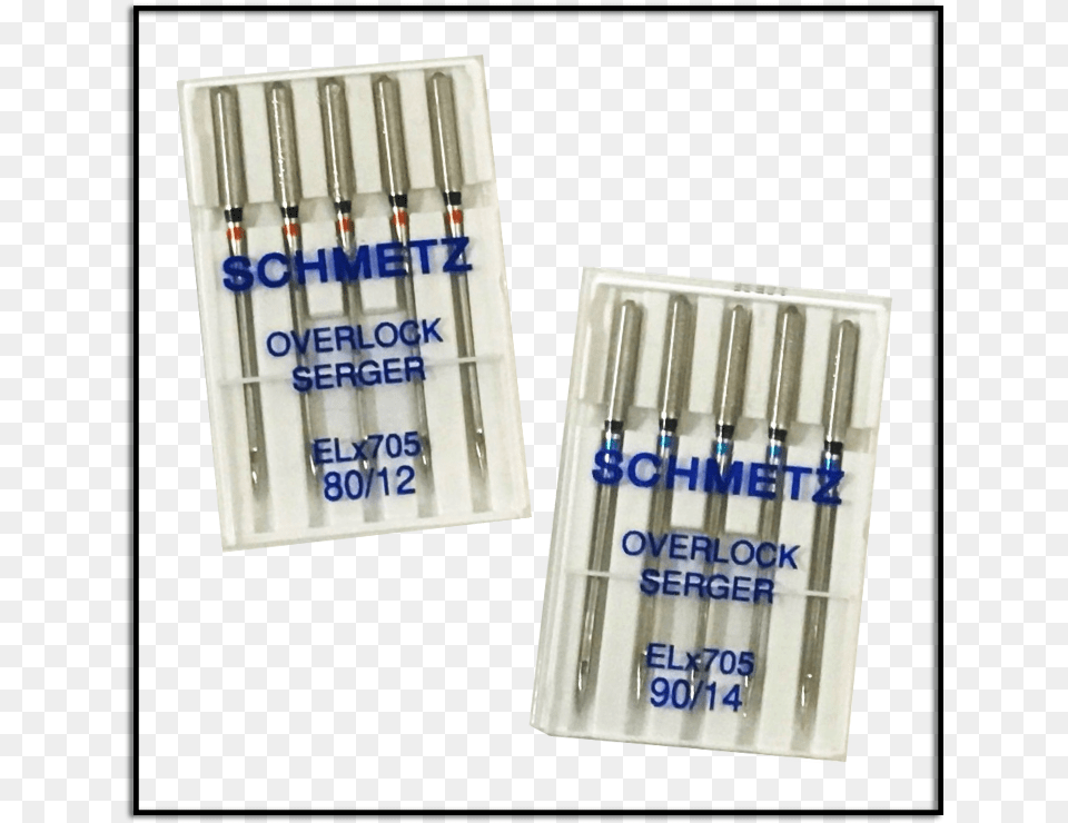 Schmetz Overlock Serger Needles Elx705 Size 12 And Cylinder, Electrical Device, Fuse Png