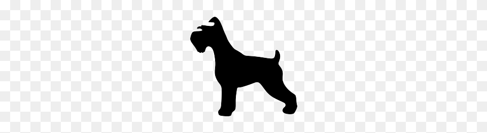 Schnauzer Silhouette Signs Silhouette Dog, Animal, Canine, Mammal, Pet Png Image