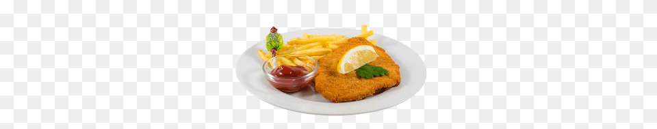 Schnitzel, Food, Ketchup, Lunch, Meal Png