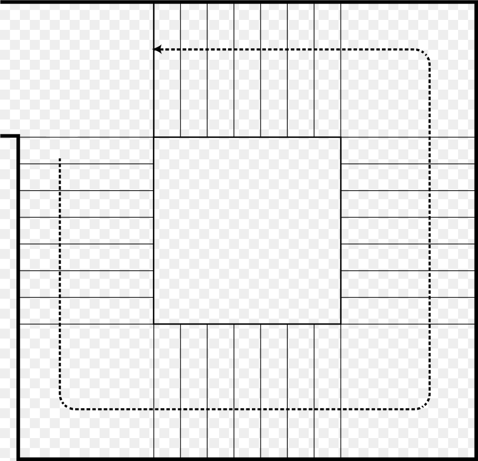 Schody Lamane Czterobiegowe Arrow Number, Gray Free Png Download