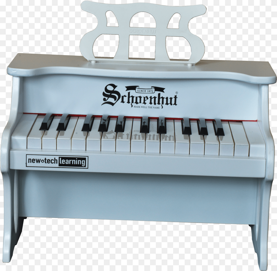 Schoenhut 25 Key Digital Table Top Piano White Electric Piano, Grand Piano, Keyboard, Musical Instrument Free Png Download