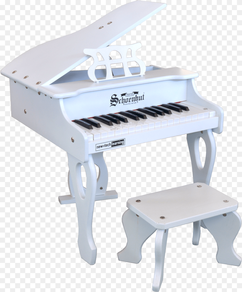 Schoenhut 30 Key Digital Baby Grand Piano White Schoenhut Baby Piano White, Grand Piano, Keyboard, Musical Instrument Png
