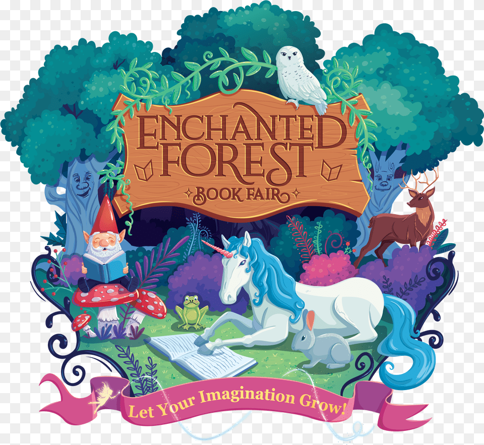 Scholastic Book Fair Enchanted Forest, Advertisement, Poster, Food, Dessert Free Png Download