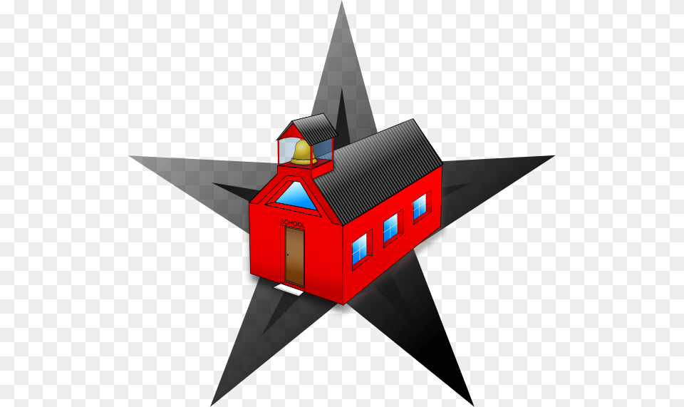 School, Star Symbol, Symbol, Rocket, Weapon Png Image