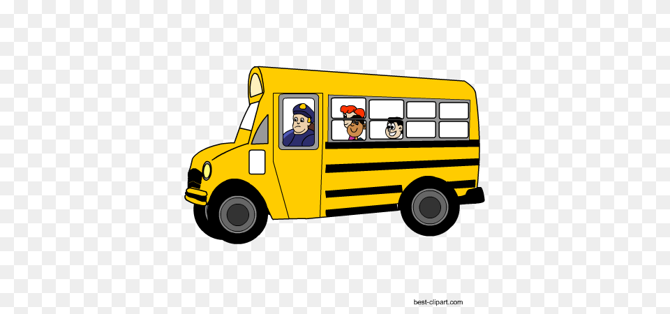 School And Classroom Clip Art, Bus, Vehicle, Transportation, School Bus Free Png