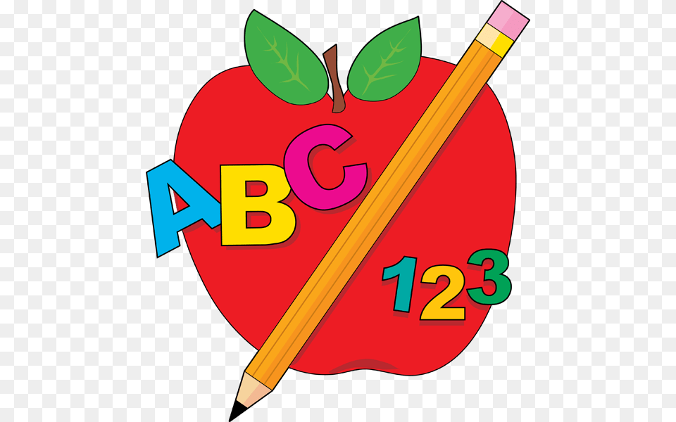 School Apple Clip Art, Pencil, Dynamite, Weapon, Text Free Png