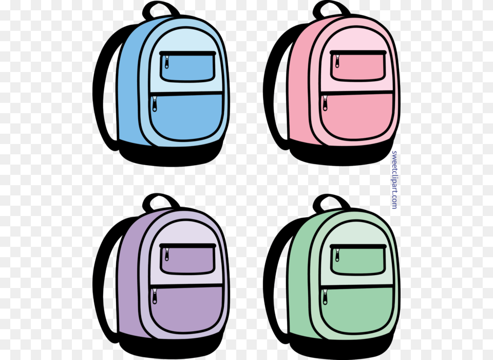 School Backpacks Set Clip Art, Bag, Backpack Free Png Download