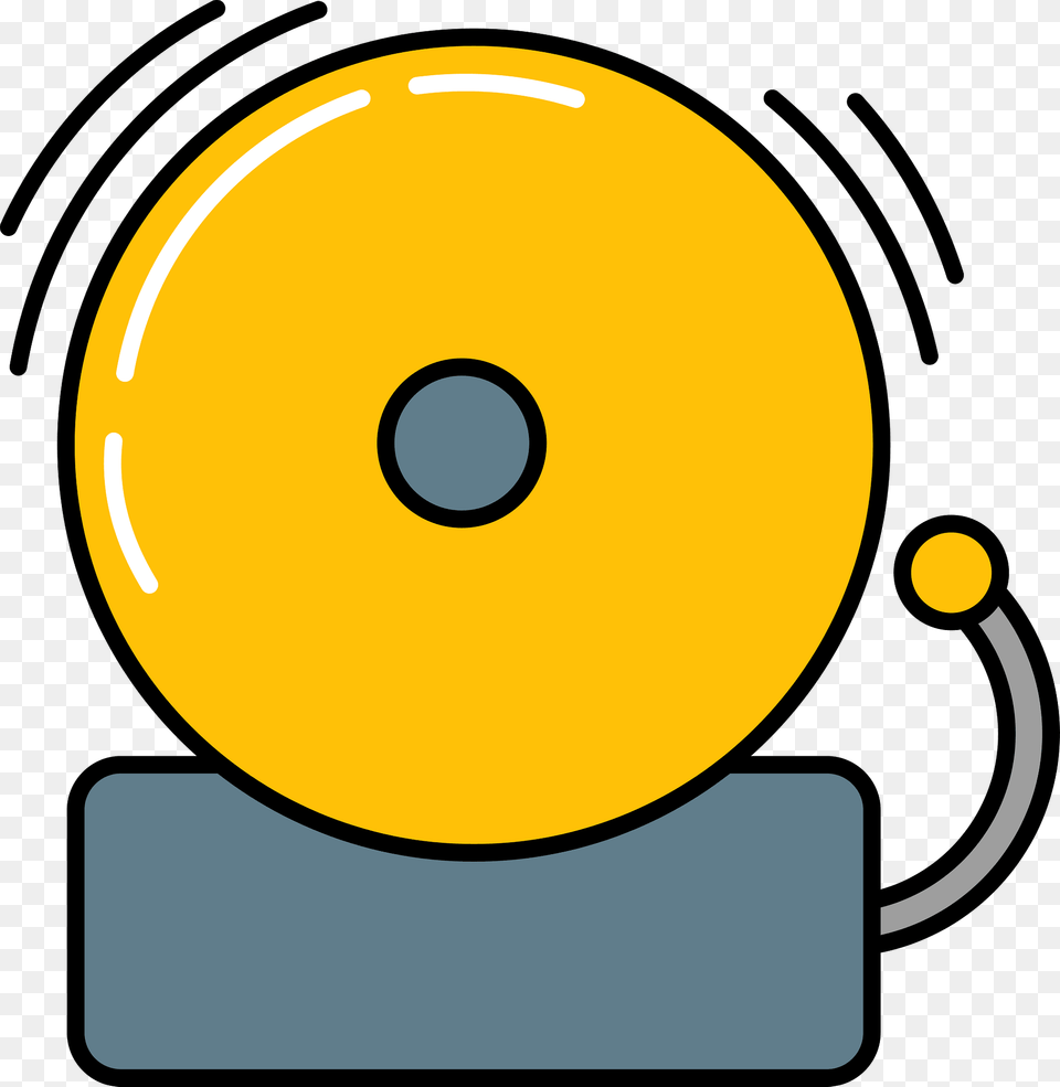 School Bell Clipart, Disk Png Image