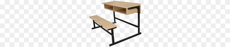 School Bench Transparent School Bench Images, Desk, Furniture, Table, Wood Free Png