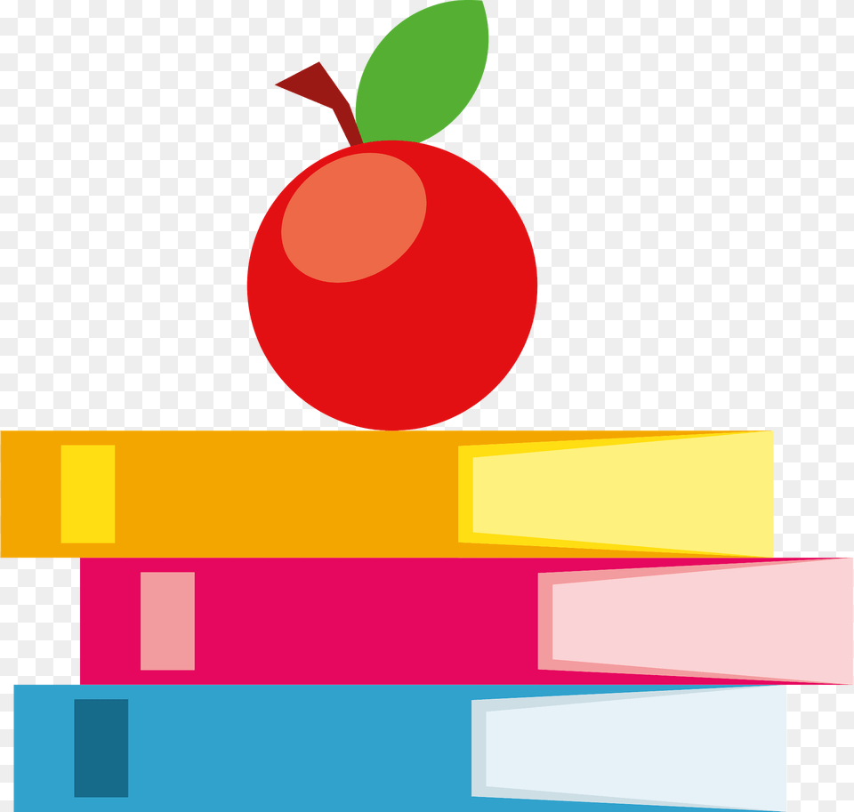 School Books Clipart, Art, Graphics, Food, Fruit Png Image