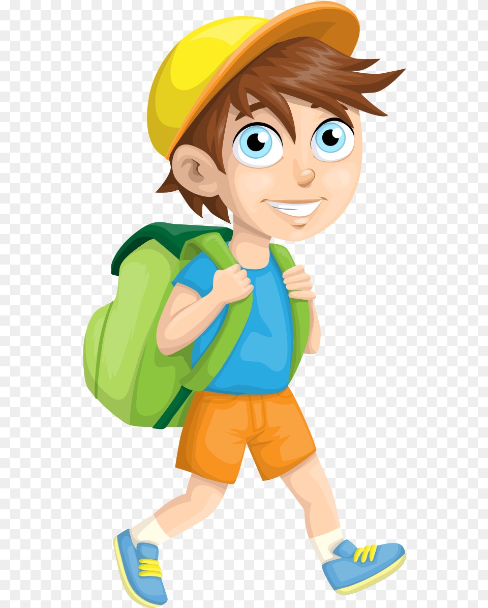 School Boy Cartoon, Baby, Person, Face, Head Png Image