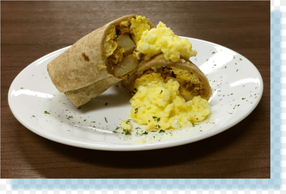 School Breakfast Burrito, Plate, Food, Food Presentation, Burger Free Png