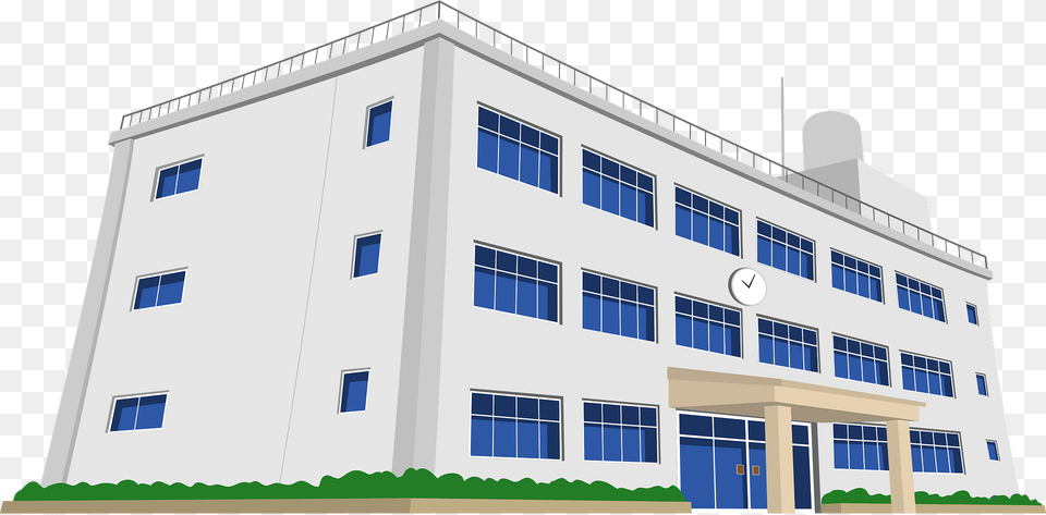 School Building Clipart, Architecture, City, Condo, Housing Free Transparent Png